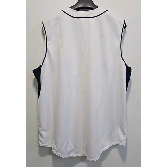 3XL Holloway White/Navy Baseball jersey With Left Baseball Skull Chest Logo - Picture 6 of 8